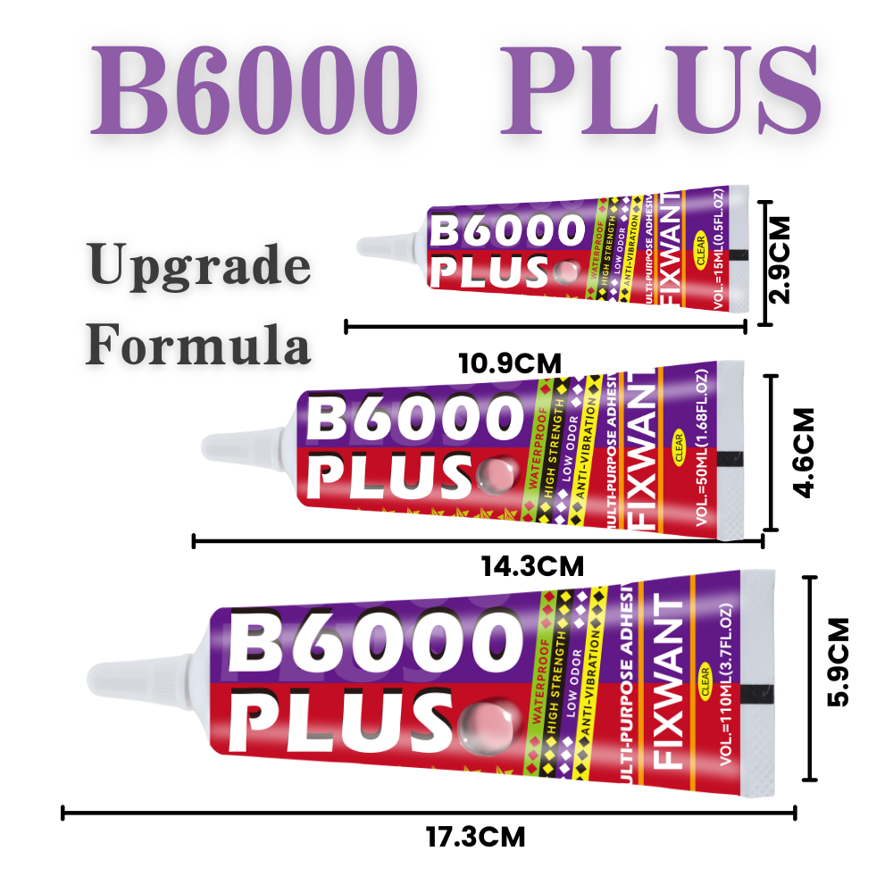 Contact Cement Glue - B6000 PLUS 15/50/110ML adhesivo transparente para