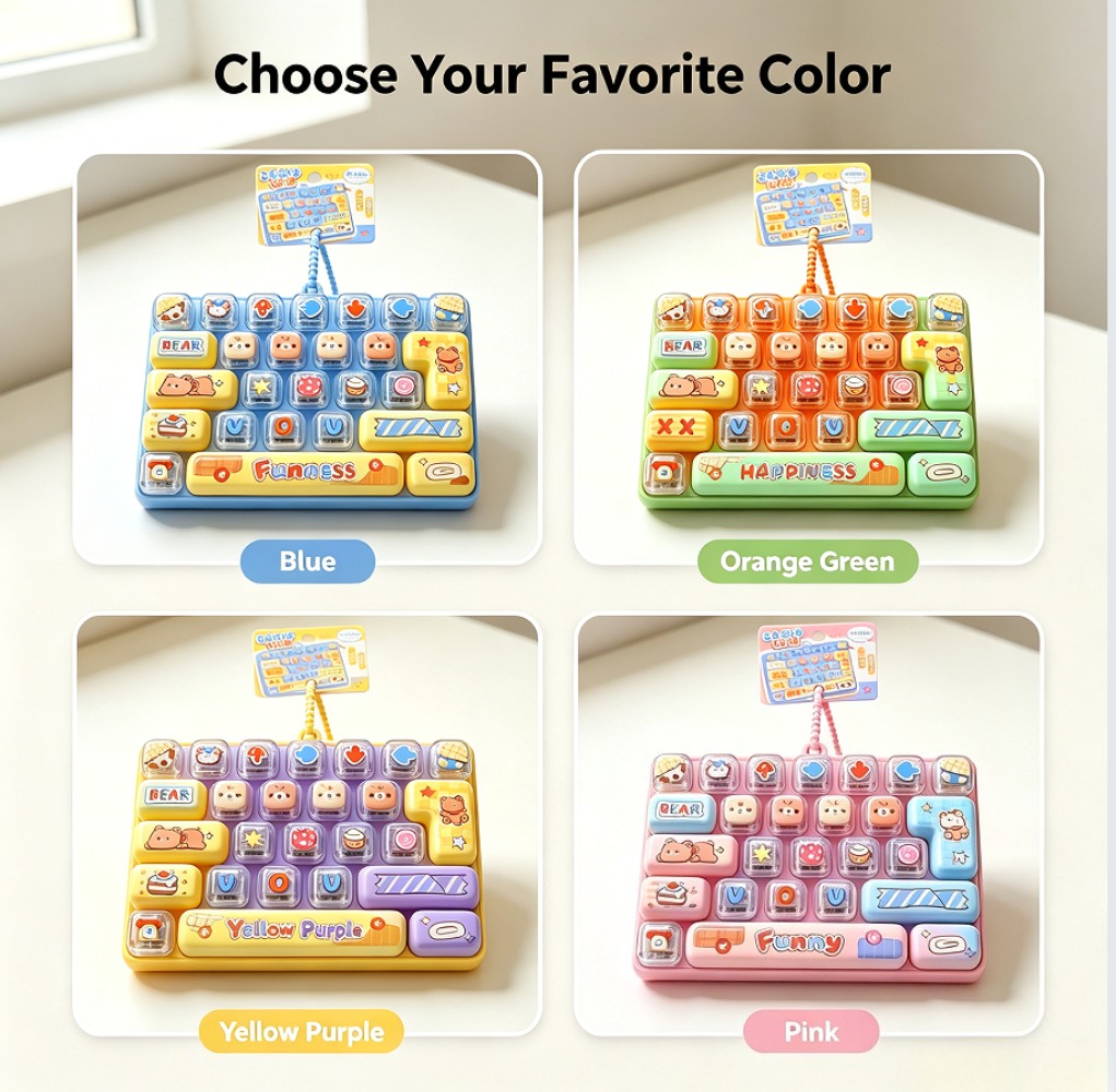 Cosplay Fire Prop - Llavero Fidget Clicker de Teclado con
