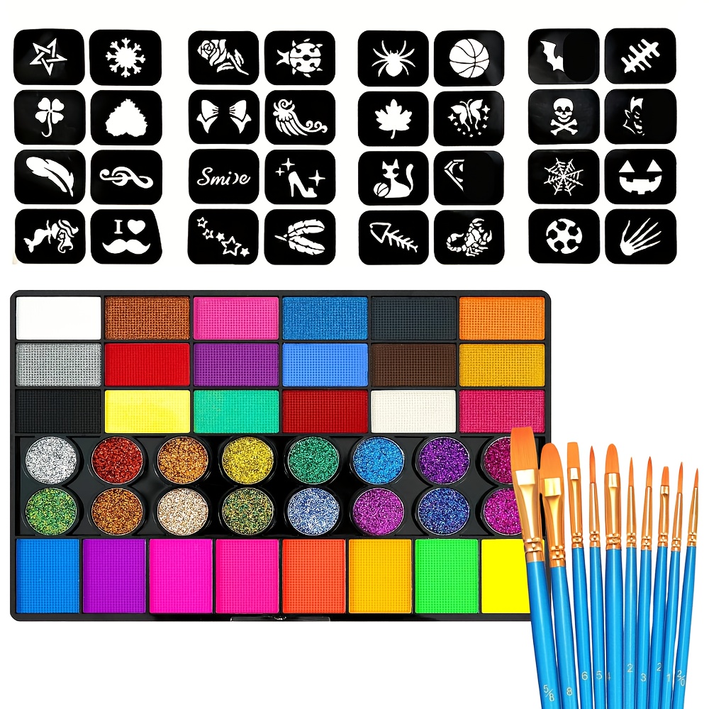 Cosplay Prop Paint - Kit de Paleta de Pintura Facial