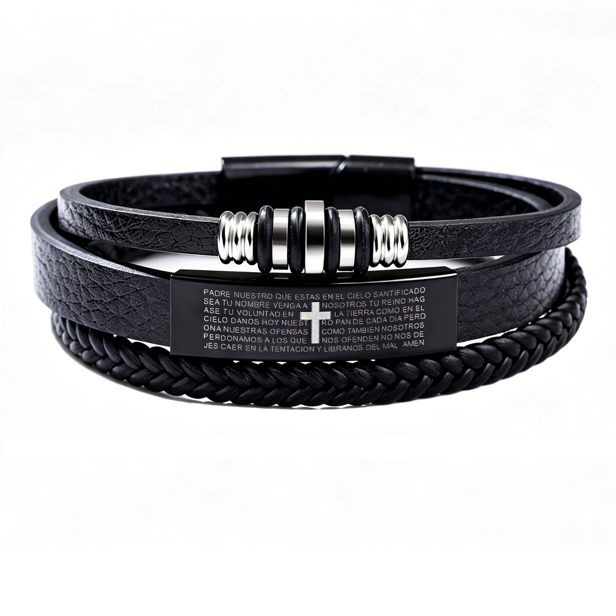 Pulsera de Cuero Trenzado de T - Magnetic Clasp Cosplay reseña y precio